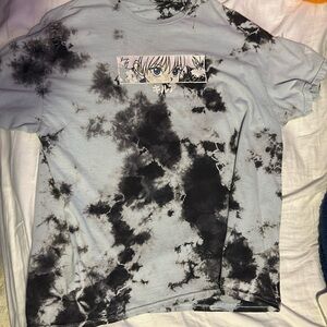 Men’s Large Hypland Hunter x Hunter Killua Eye Blue & Black Tie Dye T-Shirt